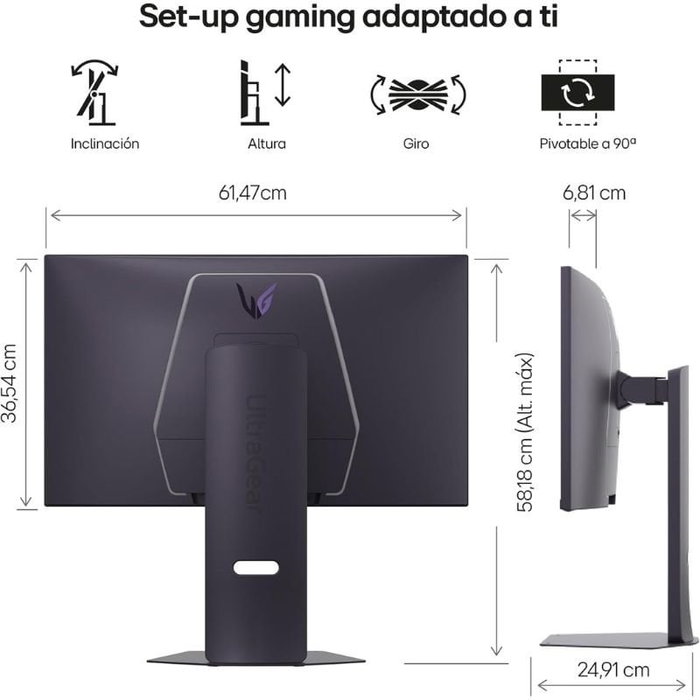 LG UltraGear 27G850A-B 27 pulg. 4K Nano IPS Black 240Hz